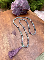 Fluorite, Fluorite Guru Tibetan Mala