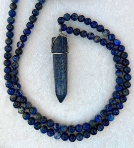 "Persian Lazhuward" Lapis Lazuli, Lapis Lazuli Pendant Mala