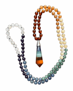 Moonstone, Amethyst, Aventurine, Carnelian & Chakra Pendant
