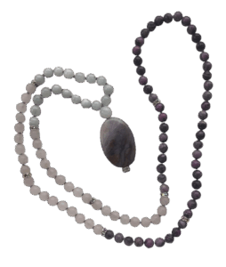 Aquamarine, Rose Quartz, Laguna Lace, Sparkle Accents, Agate Pendant