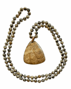 Dalmatian Jasper, Picture Jasper Pendant