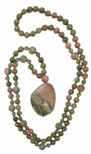Unakite Guru, Jasper Pendant