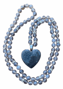 Faceted Gray Agate with Marcasite Pendant