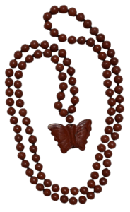 Red Jasper, Hand-Carved Red Jasper Butterfly Pendant