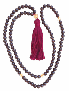 Garnet, Citrine Spacers, Citrine Guru Tibetan