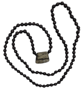 Wood-Dark Brown, Red Creek Jasper Pendant