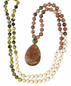 Chili Jasper, Riverstone, Yellow Turquoise, African Turquoise Guru, Jasper Pendant