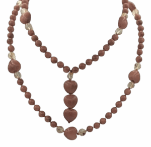 Brown Goldstone, Citrine and Brown Goldstone Heart Accents & Pendants