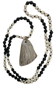 Magnesite, Lava, Jasper Pendant