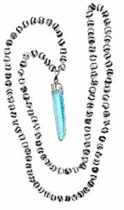 Tibetan Agate, Rainbow Galaxy Quartz Crystal Pendant