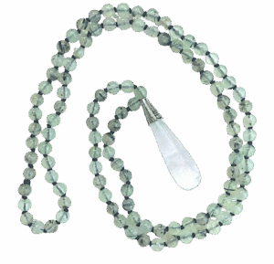 Prehnite & Crystal Quartz Pendant