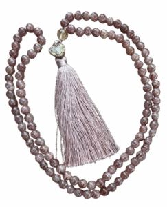 Strawberry Quartz Tibetan Mala