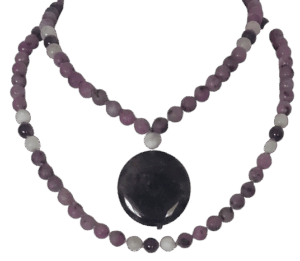 Purple Quartz, Rock Quartz & Amethyst Accents, Amethyst Pendant