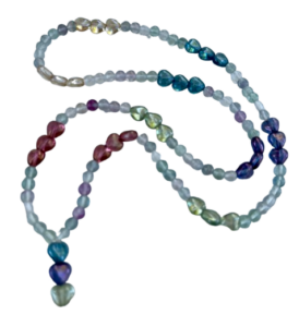 Fluorite & Hearts Mini Mala