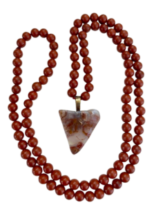 Red Jasper & Red Moss Agate Pendant