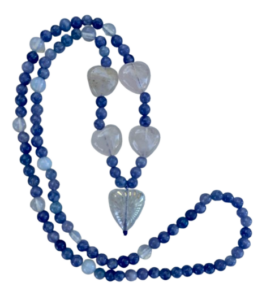 Tanzanite Quartz & Hearts Mini Mala
