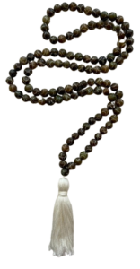 Tiger Eye, Rutilated Quartz, Tiger Eye Guru, Gold Tassel