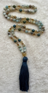 Amazonite, Blue Druzy, Blue & Gold Sparkle with Citrine Accents, Citrine Guru, Dark Blue Tassel Amazonite, Blue Druzy, Blue & Gold Sparkle with Citrine Accents, Citrine Guru, Dark Blue Tassel