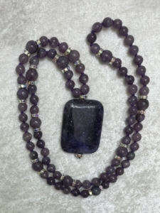 “Beyond Worlds” Lepidolite, Sparkle Accents, Lepidolite Pendant "Beyond Worlds” Lepidolite, Sparkle Accents, Lepidolite Pendant