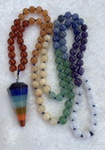 Chakra Mala – Carnelian, Aventurine, Amethyst, Jade, Chakra Pendant Chakra Mala - Carnelian, Aventurine, Amethyst, Jade, Chakra Pendant