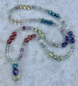 Fluorite & Hearts Mini Mala Fluorite & Hearts Mini Mala
