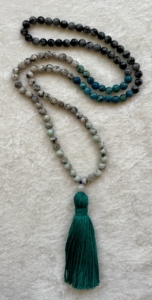 Turquoise Jasper, Sesame Jasper, Snowflake Obsidian, Spotted Jasper, Teal Tassel Turquoise Jasper, Sesame Jasper, Snowflake Obsidian, Spotted Jasper, Teal Tassel