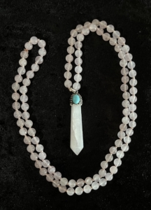 Rose Quartz, Rose Quartz & Turquoise Pendant